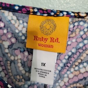 Ruby Rd. Multicolor Patterned Top